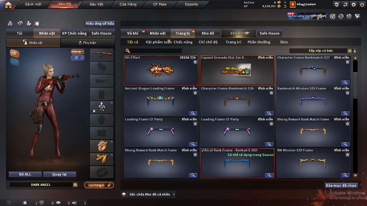 shop acc cf uy tin gia re